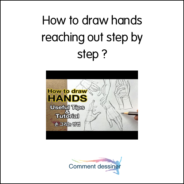 How to draw hands reaching out step by step